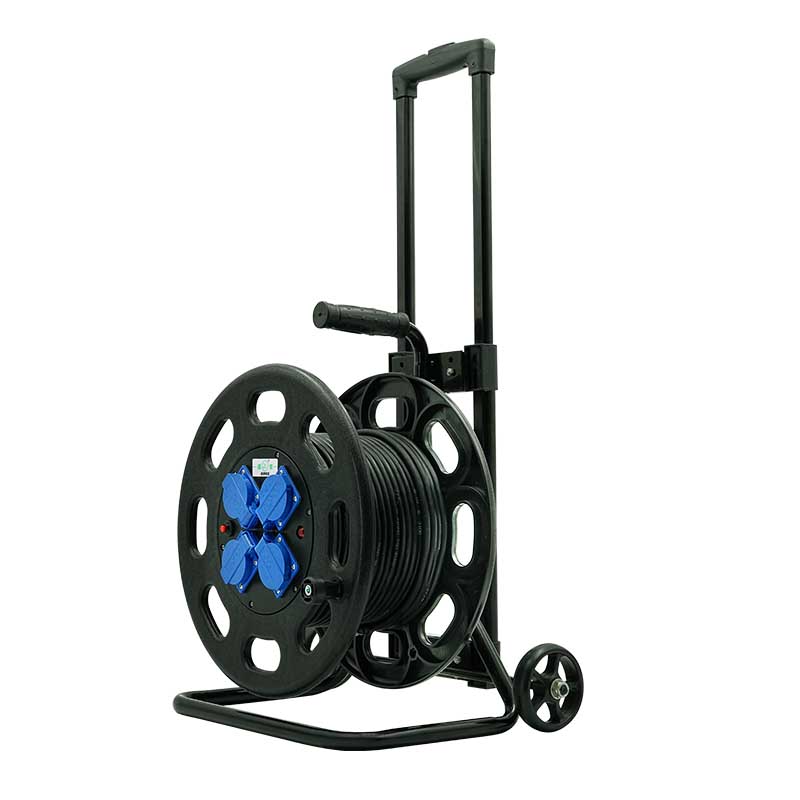 Made in China, high-end Rod type cable reel British standard 250V13A,  diameter 360mm-Zeyou